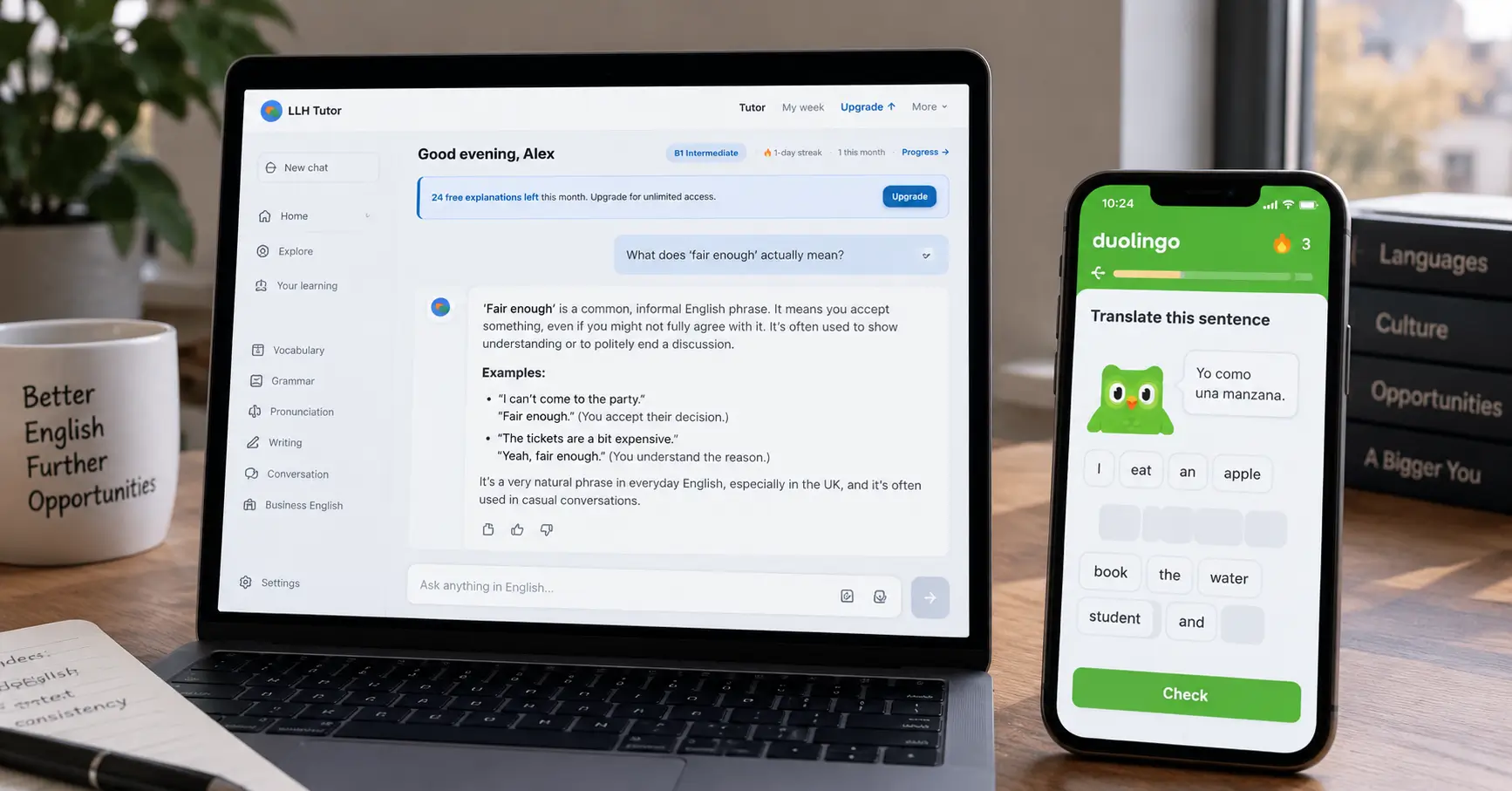 LLH Tutor vs Duolingo