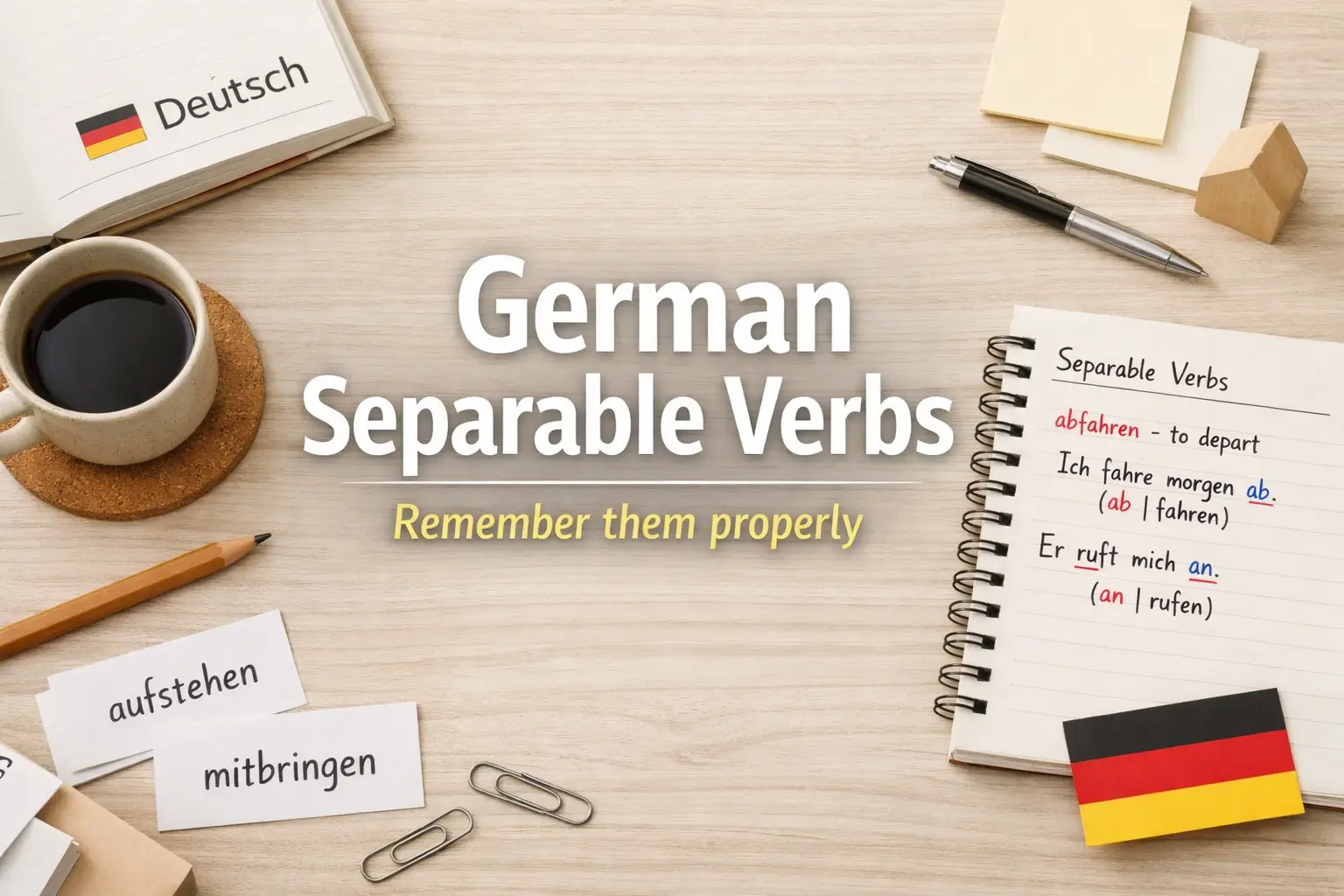 german separable verbs