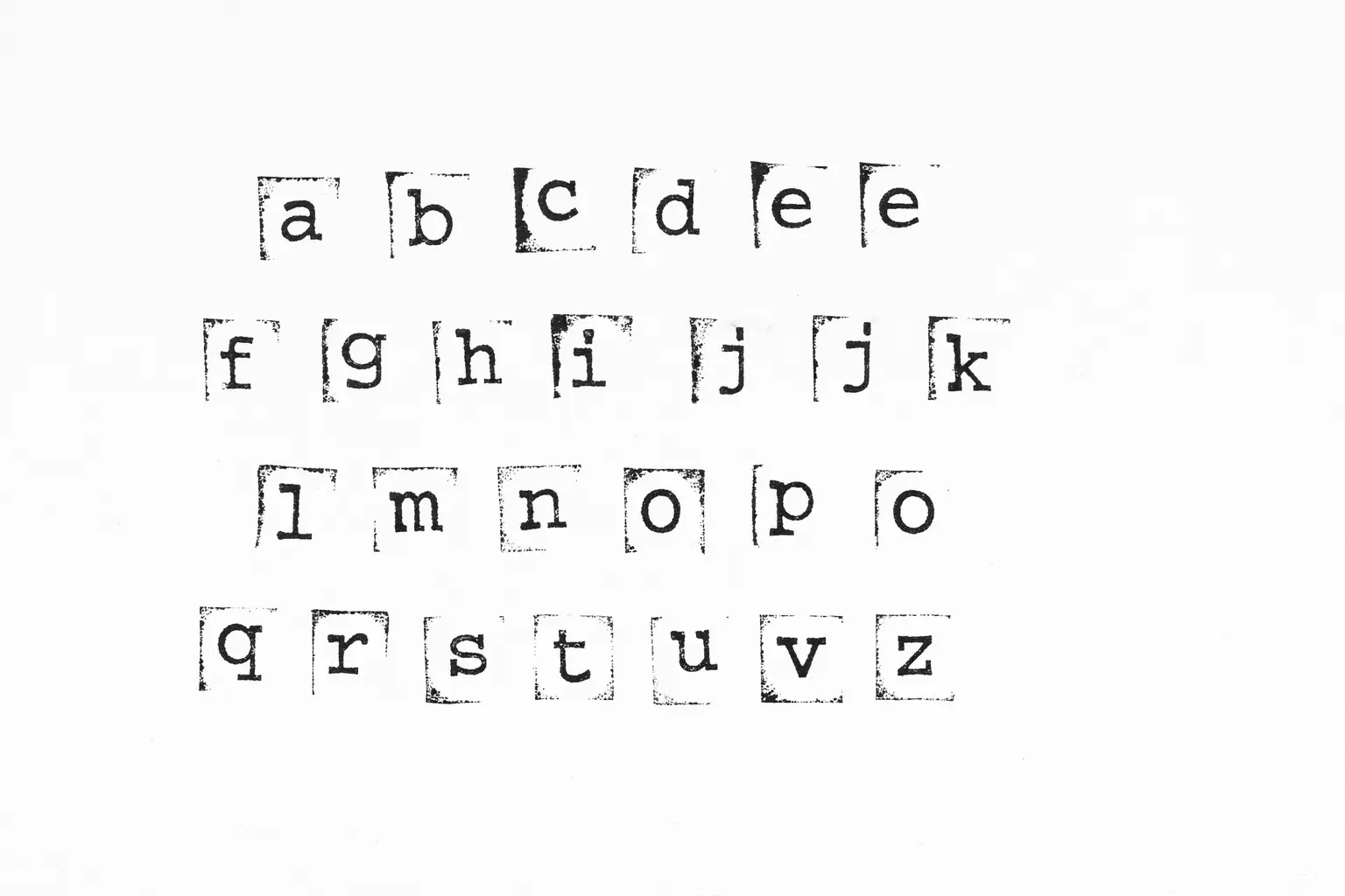 english alphabet
